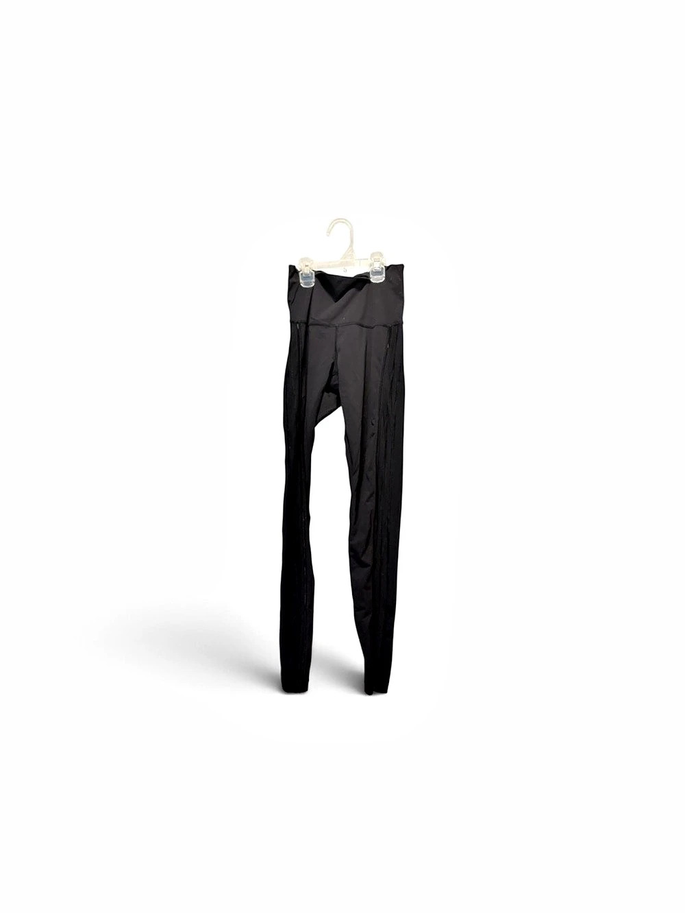 Lululemon Black High Rise Mesh Panel Athletic Leggings Yoga Pants Size 6